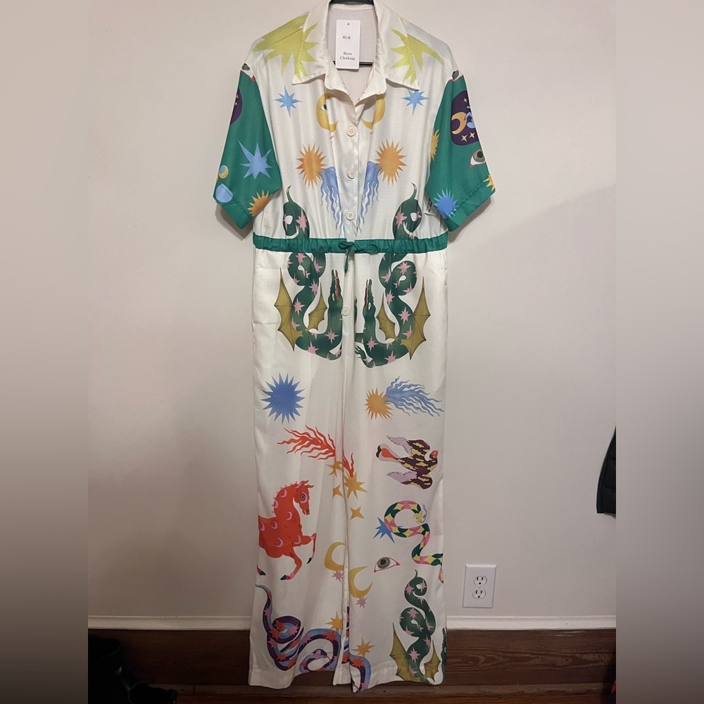 Colorful Graphic Jumpsuit